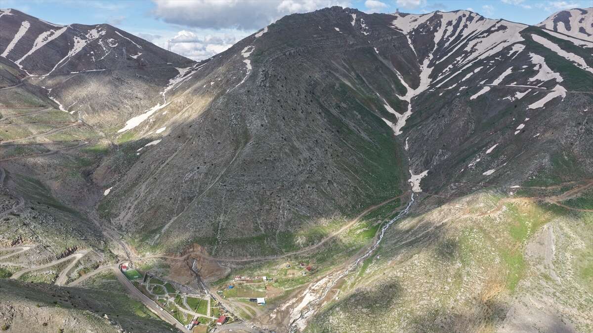 Beyazsu Yaylası’nda kartpostallık görüntü! Yılkı atları dronla görüntülendi 8